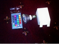 E27 3W Remote Control LED Bulb Light 16 Color Changing 110-220V