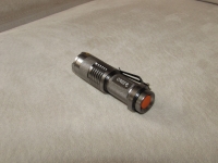 Q5 500lumens Mini Zoomable EDC Mini  LED Flashlight Silver