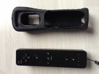 Black Remote Controller For Wii Plus Silicone Case