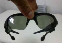 2GB 2G SunGlasses Sun Glass With Headset MP3 Player