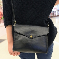 Fashion Vintage Women PU Leather Envelope Bag Shoulder Cross Body Bag