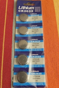 Lithium Button Coin Battery CR2032 3V 210mAH 5pcs