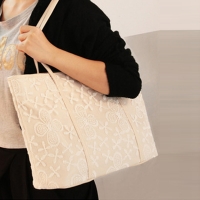 Women Lace Flower Design Tote Bags Casual Simple Shoulder Bags Crossbody Bags Capcity Shopping Bags