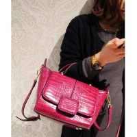 Fashion OL Women Alligator Pattern Handbags Bat Bags Shoulder Bag