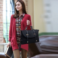 Korean Fashion Vintage Women Woolen Double Arrows Handbag Shoulder Bag