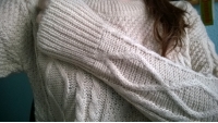 Zanzea Chunky Knitted Cable Crochet O-Neck Long Sleeve Sweater