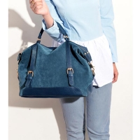 Nubuck Leather Women Handbag All-match Fashion Vintage Shoulder Bag 
