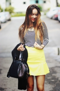 Gorgeous Sweet Candy Color Slim Fit Mini Skirt For Women