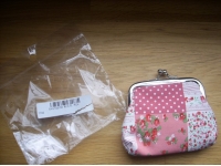 Cotton Cloth Hasp Floral Printing Flower Woman Coin Purse Small Gifts