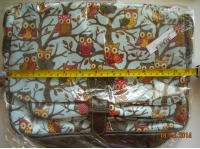 Owl Printing Women Cross Body Bag Fashion Messenger Bag Saddle Bag