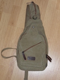 Mens Cover Canvas Chest Pack Single Shoulder Bag