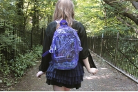 Transparent Clear Plastic Student Shoulders Backpack