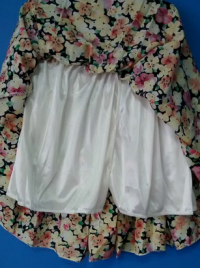 Chiffon Floral Bag Hip Render Short Skirt To Send Belt Short Pantskirt