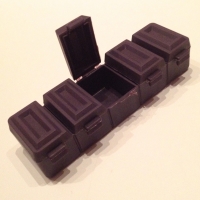 Chocolate Shape Pill Vitamin Case Storage Box  