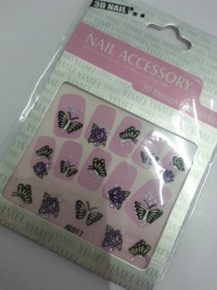3D Butterfly Rhinestone Nail Decal Sticker Nail Art Decoration