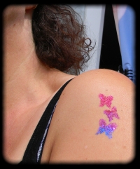 Shimmer Glitter Tattoos Body Art Powder Tattoo Stickers