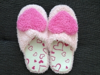 Sweet Heart Plush Cotton Indoor Slippers Home Shoes 