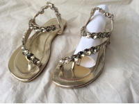 Glitter Rhinestone Flip-flops Flat Lady Sandals Women Shoes