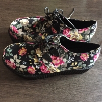 Harajuku Style Bohemia Print Shivering Platform Women's Casual Shoes