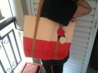 Fashion Women Candy Color Pendant Bag Patchwork Color Block Handbag