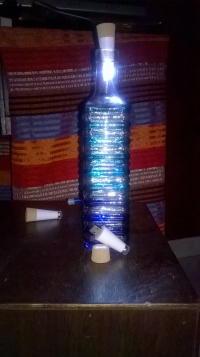 Cork Shaped Rechargeable USB LED Night Light Empty Wine Bottle Lamp