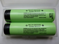 2pcs NCR18650B 3400mAH 3.7 V Unprotected Rechargeable Li-ion Battery
