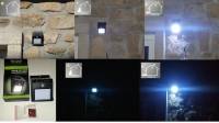  8 LED Solar Power PIR Motion Night Sensor Wall Lights Waterproof Outdoor Garden 