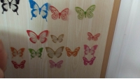 18 Pieces 3D Butterfly Crystal Transparent Decor Wall Sticker Home Wall Wedding Party Decoration 