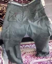 Mens Multi Pockets Casual Pants Fashion Design Cotton Cargo Pants 