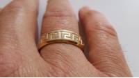 Gold Silver Great Wall 316L Stainless Steel Men Ring Jewelry