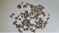 100pcs Mixed Tibetan Silver Butterfly Cross Charm Jewelry DIY Findings