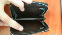 Men Casual Genuine Leather Short Cowhide Zipper Card Holders Money Bag Wallet 