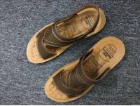 US Size 6.5-11.5 Men Genuine Leather Flat Sandals Beach Slippers Shoes