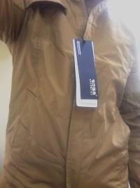 Mens Cool Water Repellent Stand Collar Jacket Solid Color Veste Business Mens Slim Fit Outwear