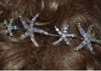 Starfish Crystal Rhinestone Bridal Tiara Crown Headbrand Hair Band Wedding Prom Accessories