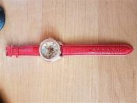 Wecin 7259 Women Crystal PU Leather Analog Quartz Wrist Watch