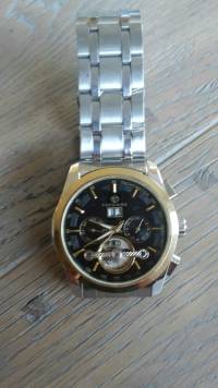 FORSINING 3 Dial Mechanical Flywheel Calendar Men Wrist Watch