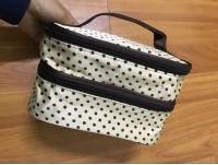Portable Polyester Double Layer Makeup Cosmetic Toiletries Bag