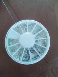 6 Mix Shape Clear Acrylic Nail Art Decoration Wheel