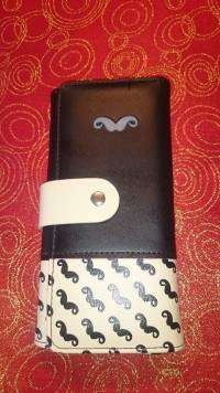 Women Long Moustache Wallet Ladies Clutch Bags PU Zipper Purse Card Holder
