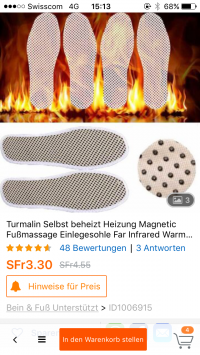 Tourmaline Self Heating Magnetic Foot Massage Insole Warm Shoe Pad 