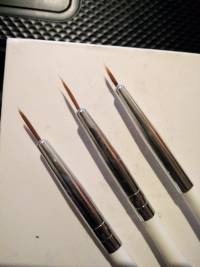 3pcs Acrylic Nail Art Brush Painting Polish Drawing Pen Tools