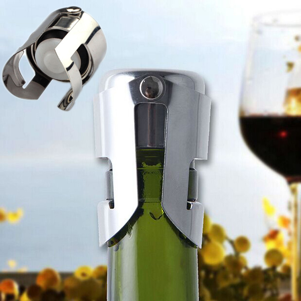 

Stainless Steel Champagne Wine Stopper Sealer Sparkling Wine Bottle Plug