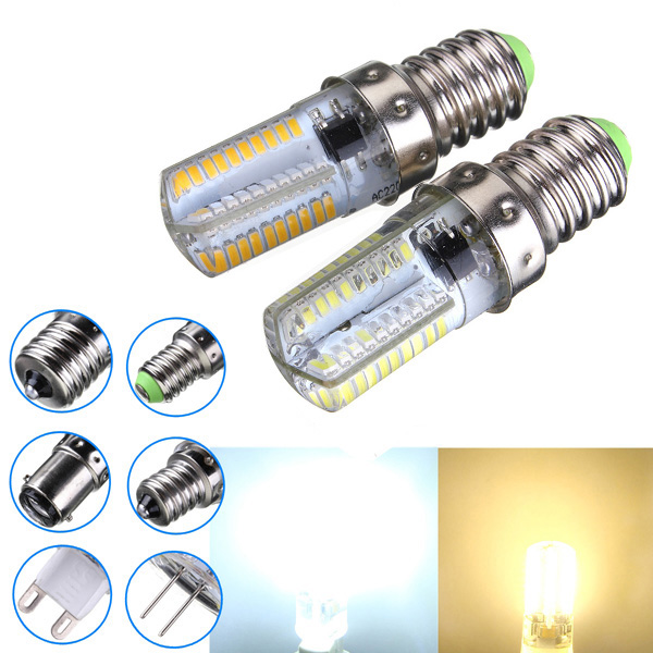 

Dimmable E14 3W White/Warm White 3014SMD LED Bulb Silicone 220-240V
