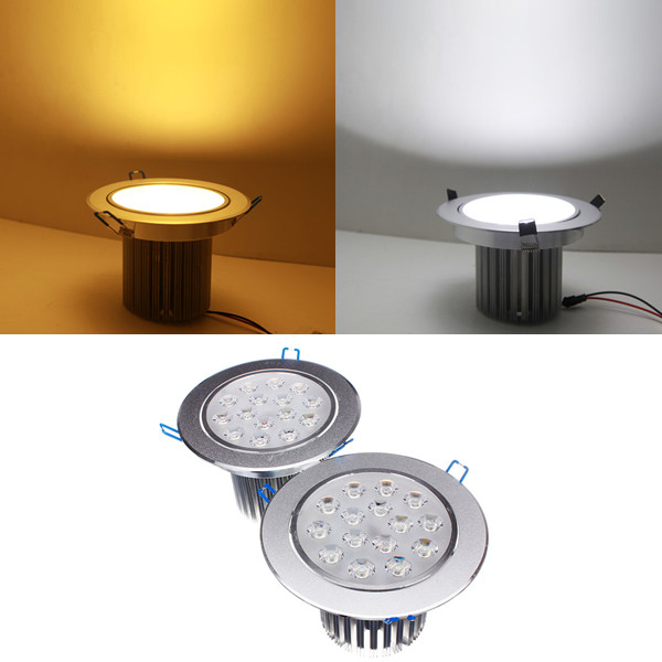 

15W Dimmable Bright LED Recessed Ceiling Down Light 85-265V