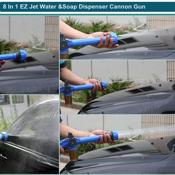 Multifunction Ez Jet Water Cannon 8 In 1 Turbo Water Spray Nozzle