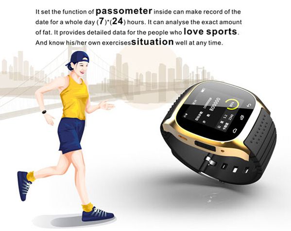Bakeey M26 bluetooth R-Watch SMS Anti Lost Smart Watch For Android 6