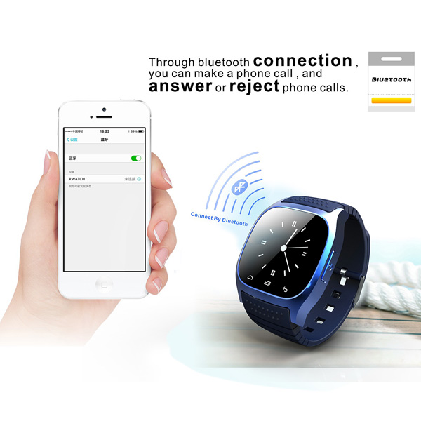 Bakeey M26 bluetooth R-Watch SMS Anti Lost Smart Watch For Android 2