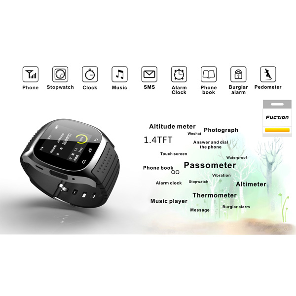 Bakeey M26 bluetooth R-Watch SMS Anti Lost Smart Watch For Android 10
