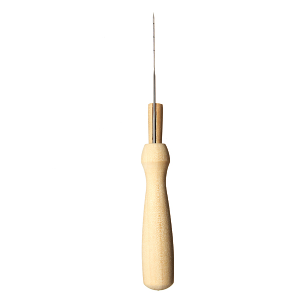 7 felting needles 1 wooden needle handle holder wool felting tools Sale ...